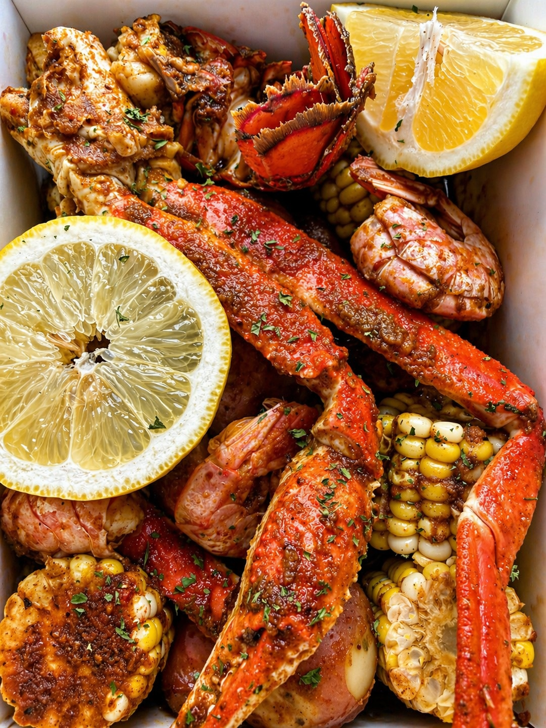 Classic seafood boil