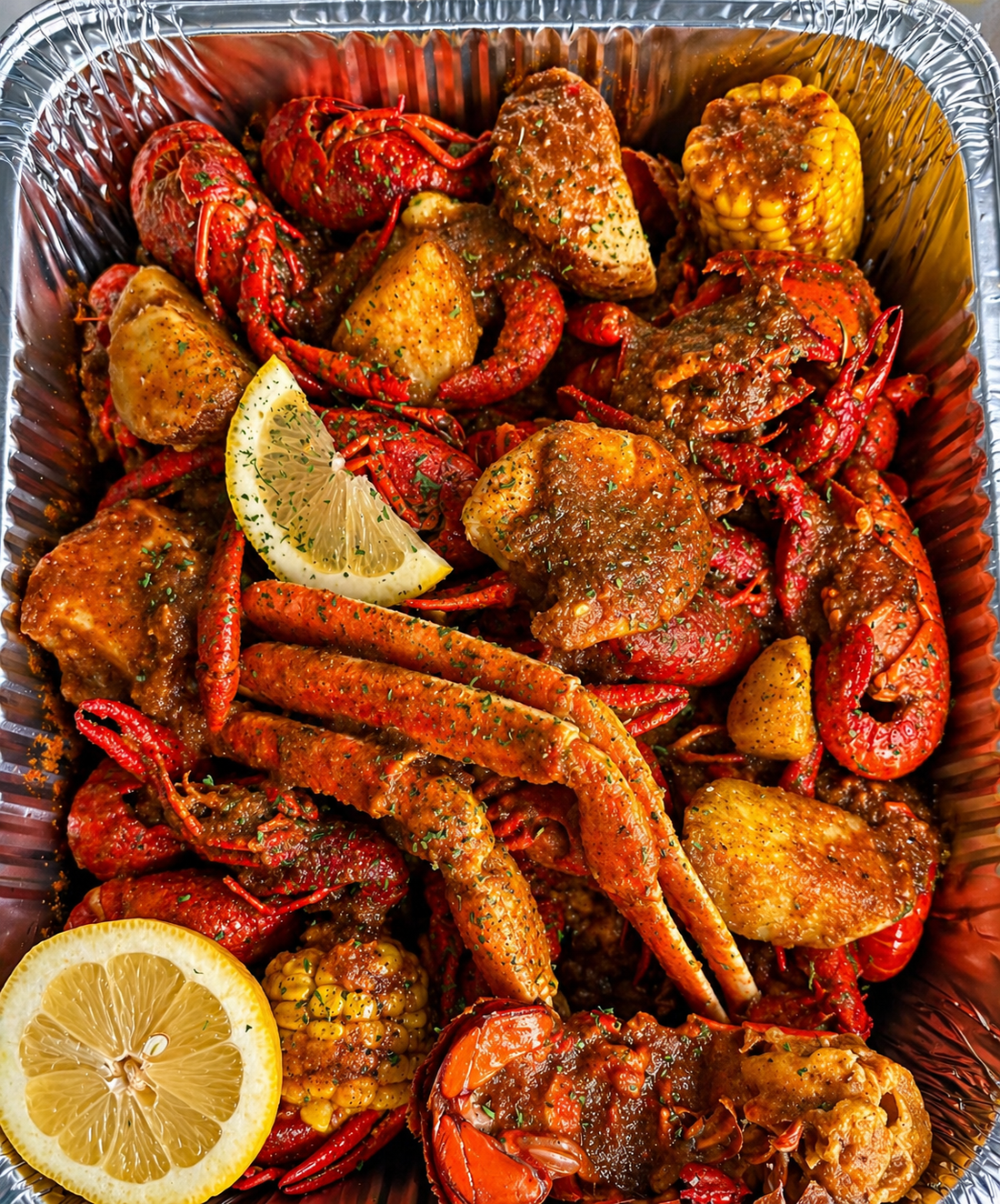 Classic seafood boil