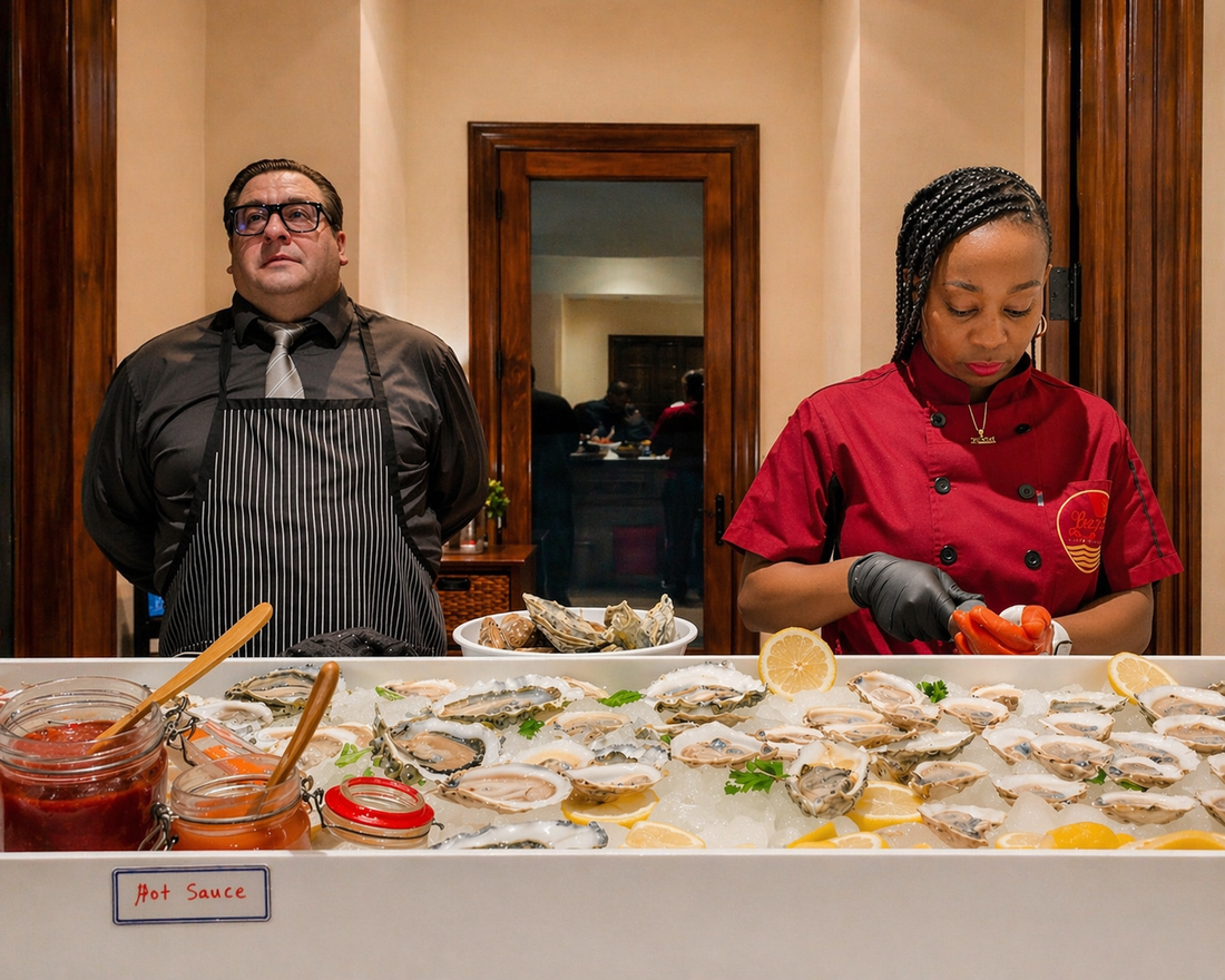 Mobile oyster cart