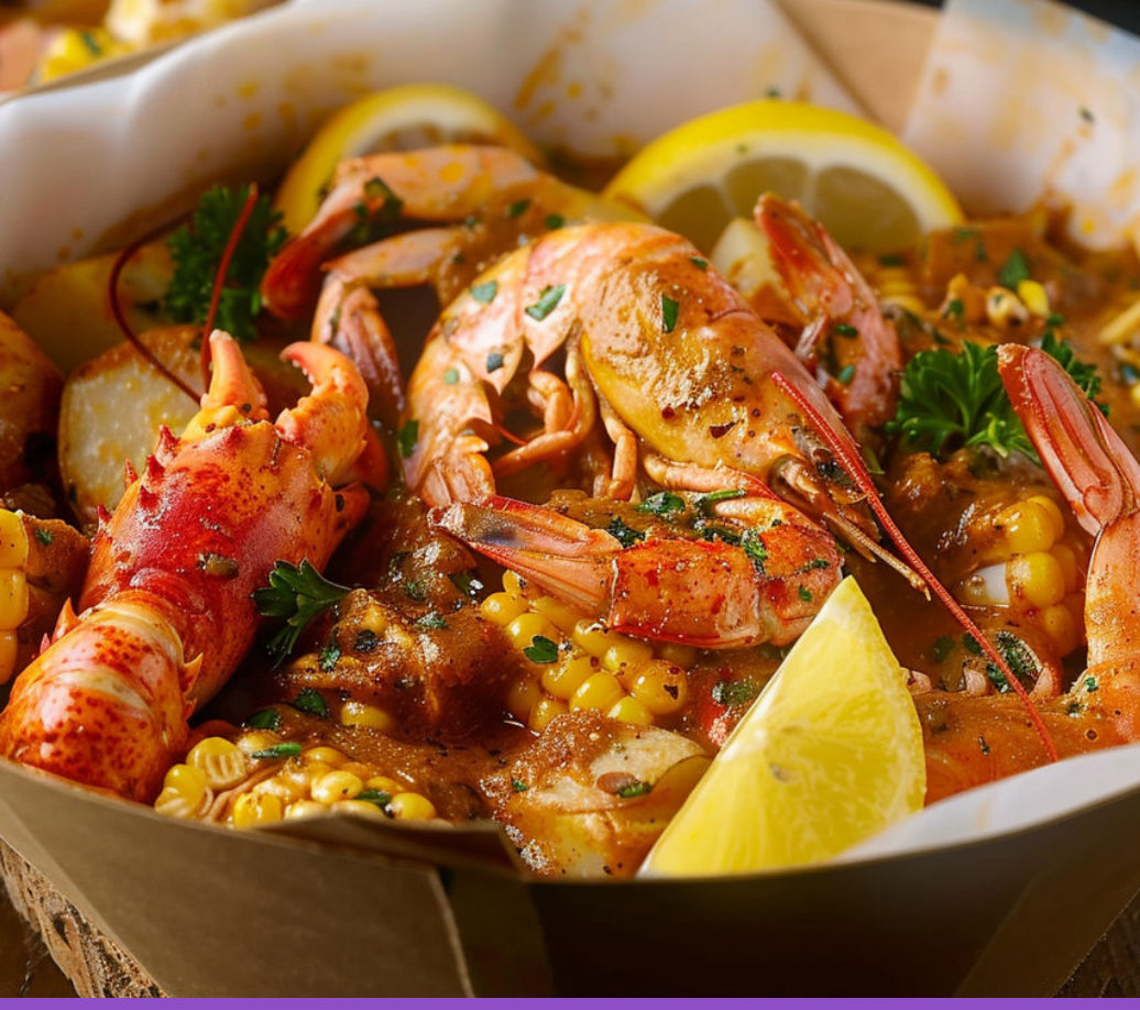 Classic seafood boil in a box