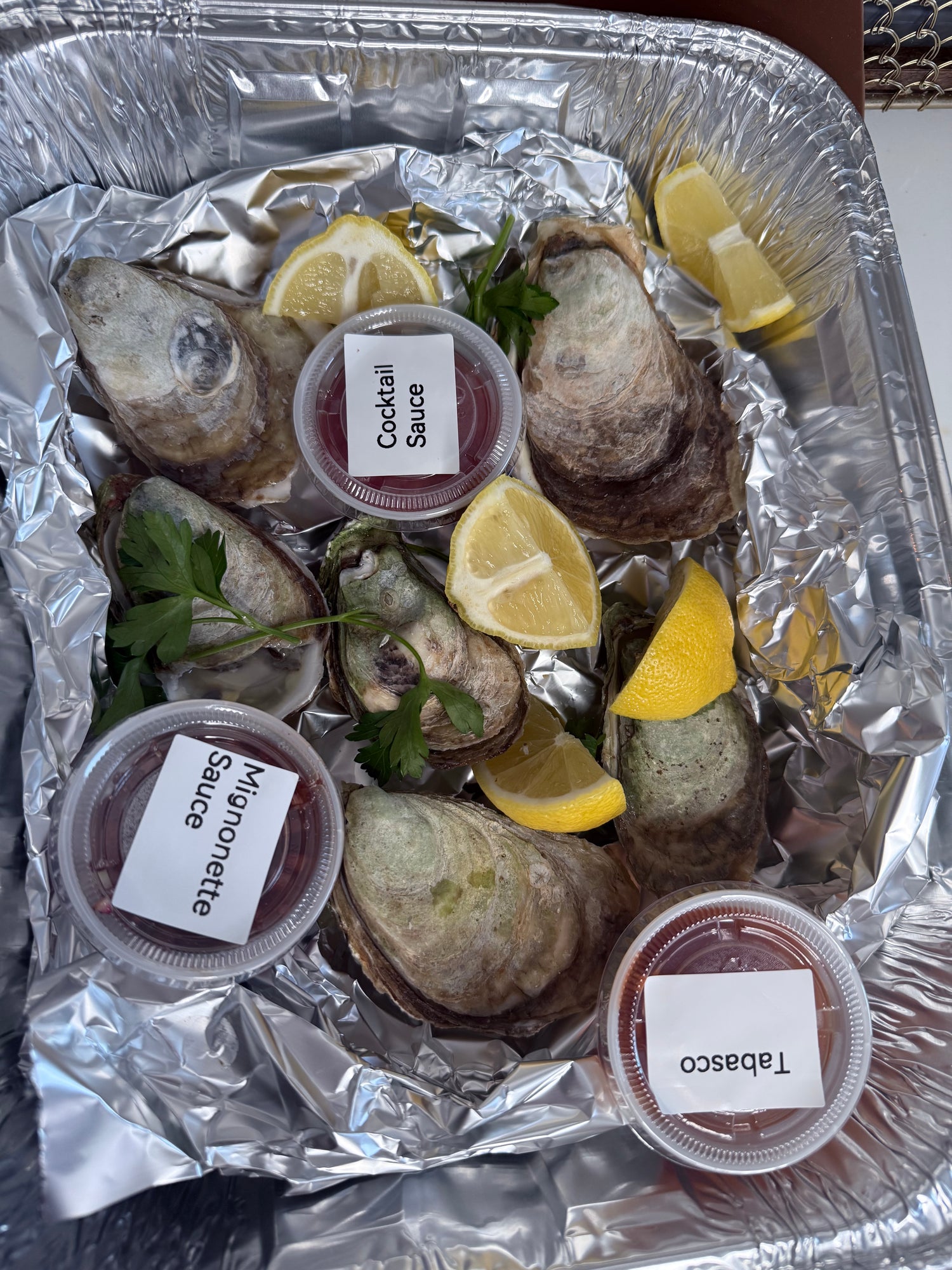 Oysters platters