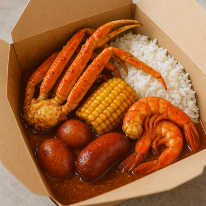 Solo seafood boil and chill special
