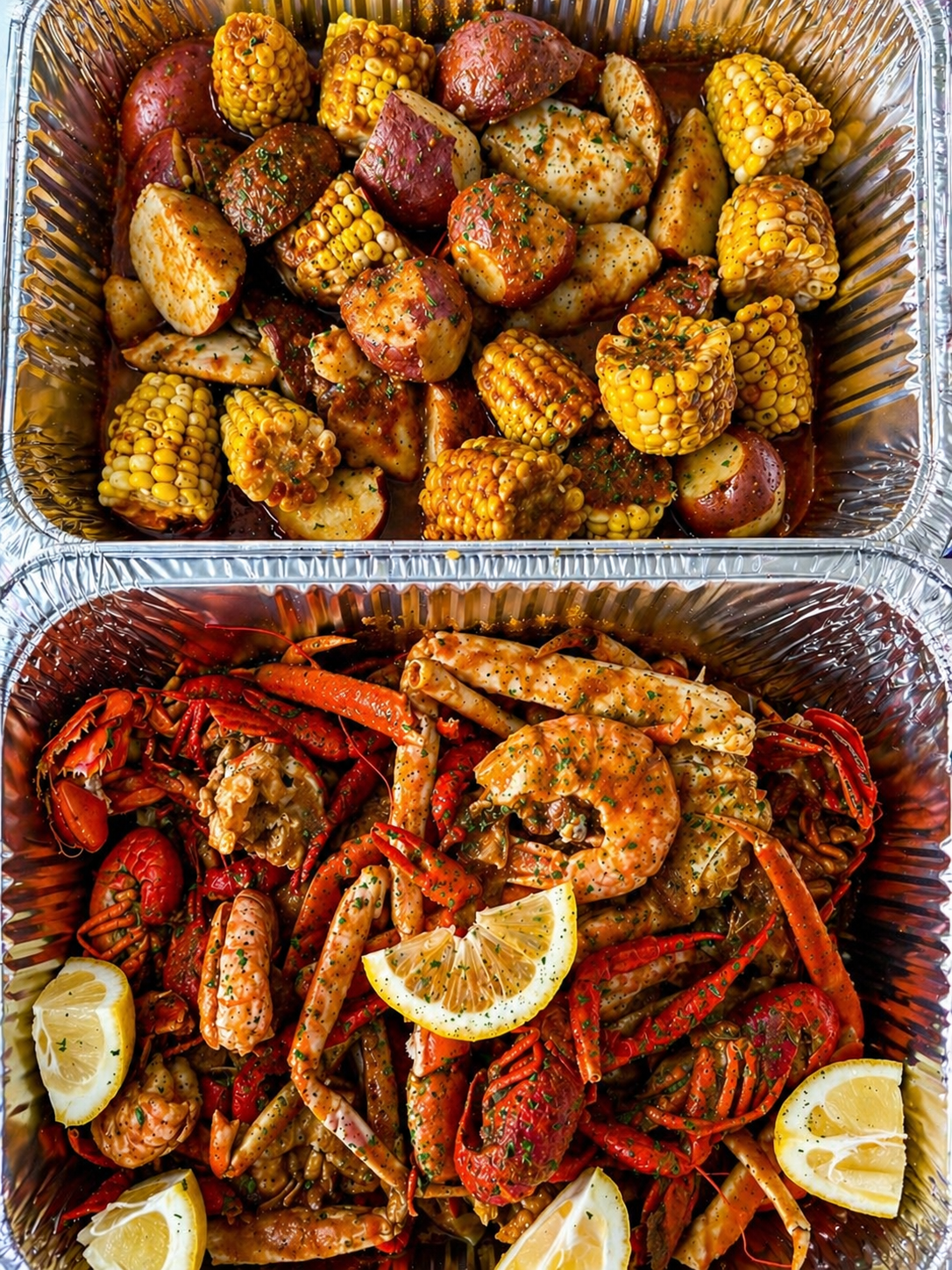 Classic seafood boil