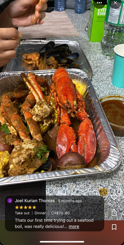 Build your own seafood Box