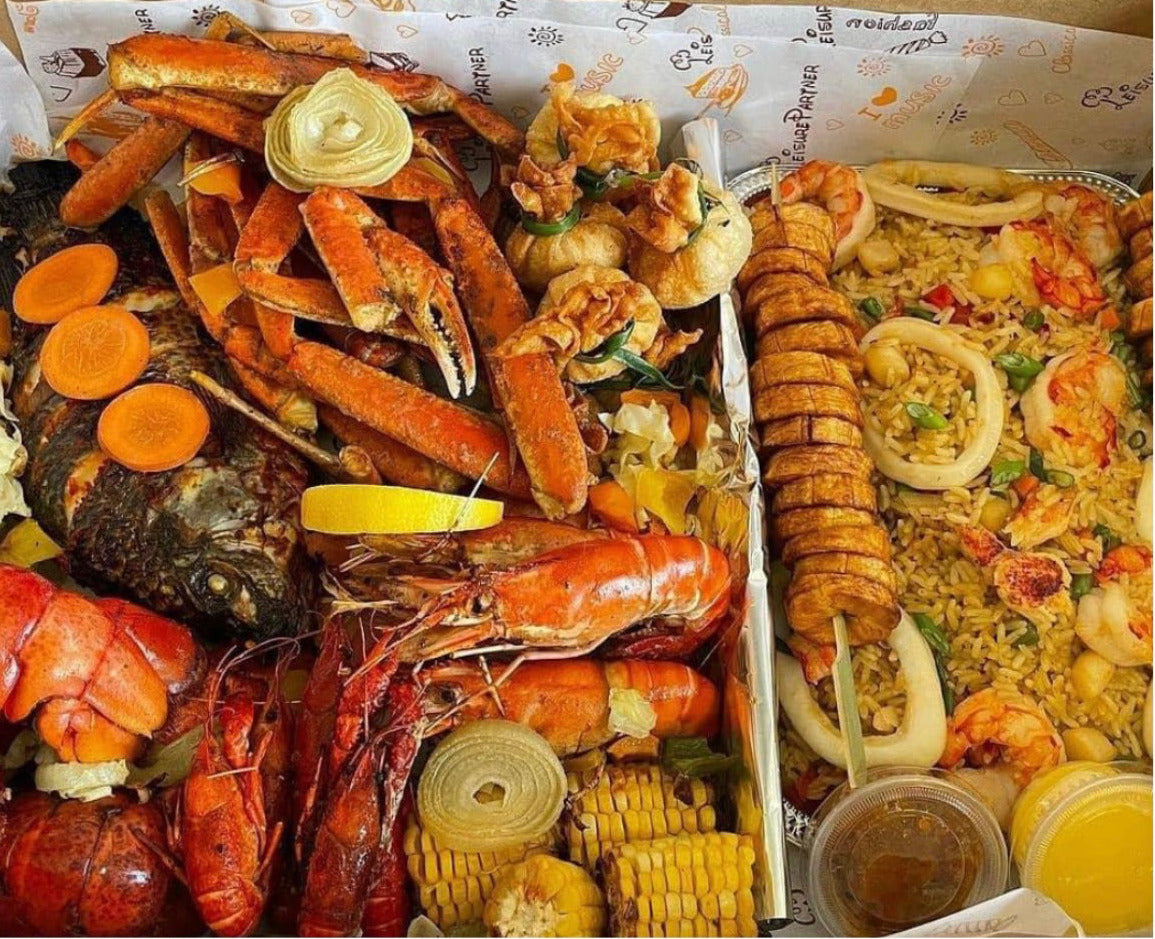 Gold special celebration seafood box